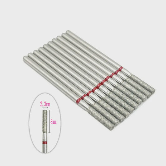 10x Diamant Freesbits Set - 2.35mm Schacht voor Tandheelkunde & Nagelstyling