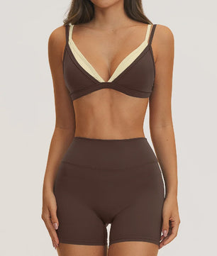 Dames Yogaset: Seamless Sport BH & Hoge Taille Legging