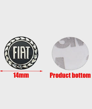 Fiat & Abarth Auto Sleutel Stickers - Emblemen voor Fiat 500, Punto, Panda en meer