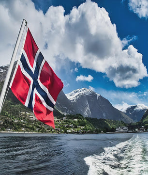 Noorse Vlag 90x150 cm Polyester - Nationaal Symbool voor Patriottische Trots