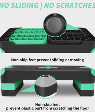 Aerobic Step Platform - Fitness Stepper voor Workout & Training - 68.5cm - 250kg Belastbaar