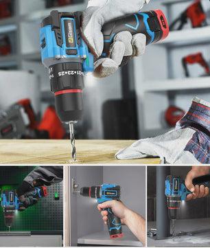 Gisam 95NM Brushless Elektrische Klopboormachine 3-in-1 Accu Schroefmachine