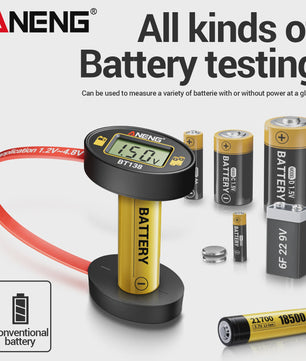 ANENG BT138 Universele Batterij Tester met LCD - Meet AA, AAA, C, D, 9V, Lithium & Knoopcel Batterijen