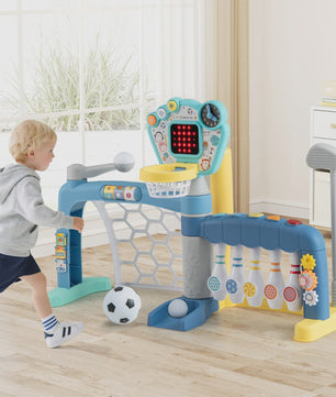 5-in-1 Peuter Sport Speelgoed: Basketbal, Voetbal, Golf, Bowling & Honkbal