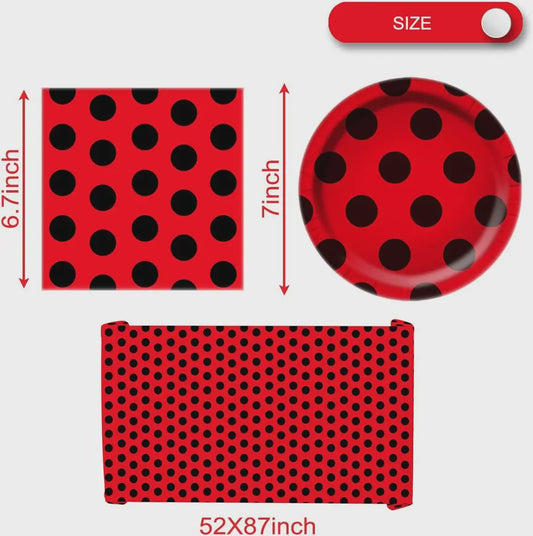 Feestdecoratie set lieveheersbeestje - Verjaardag & Babyborrel