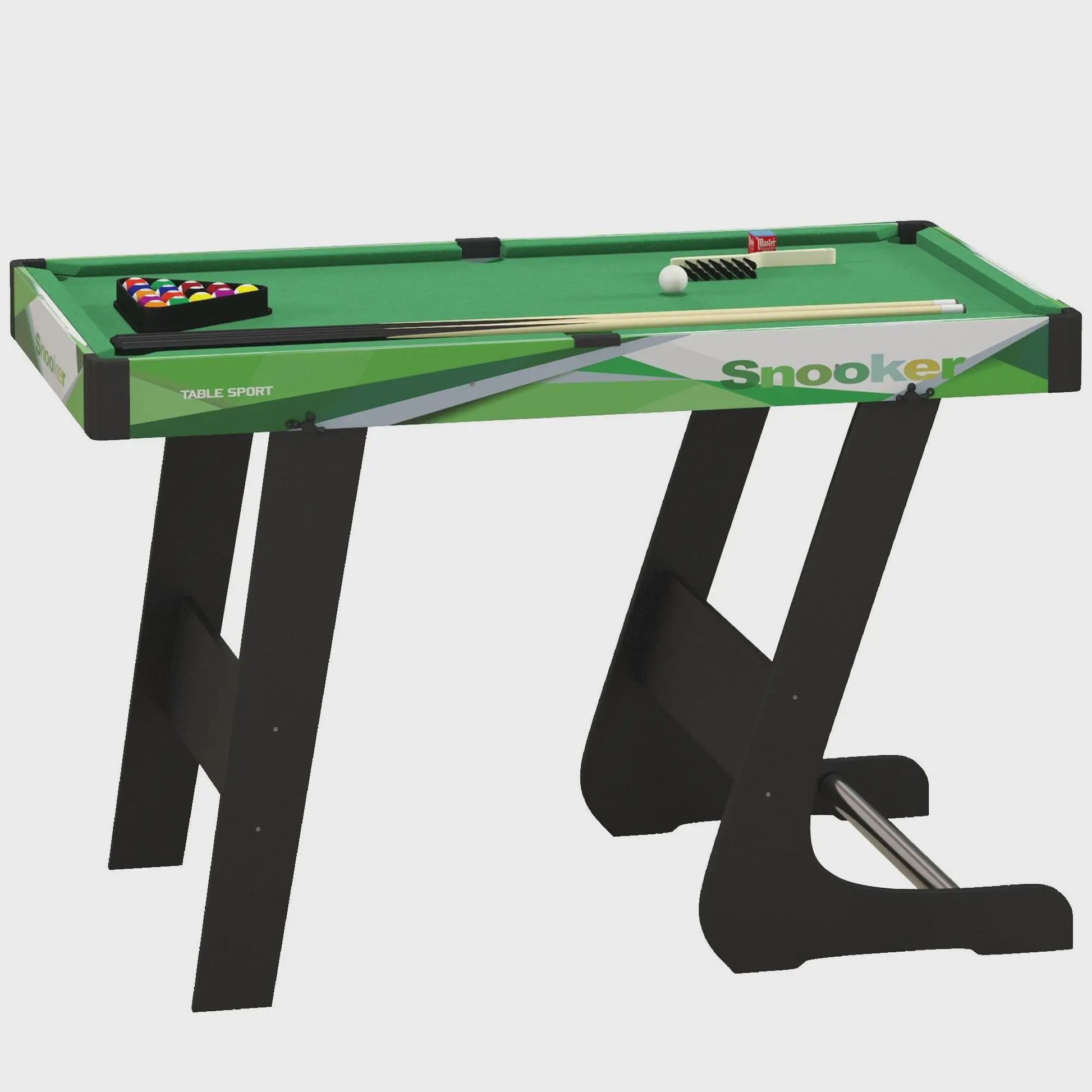 Opvouwbare Pooltafel 104cm Groen - Compleet met Accessoires