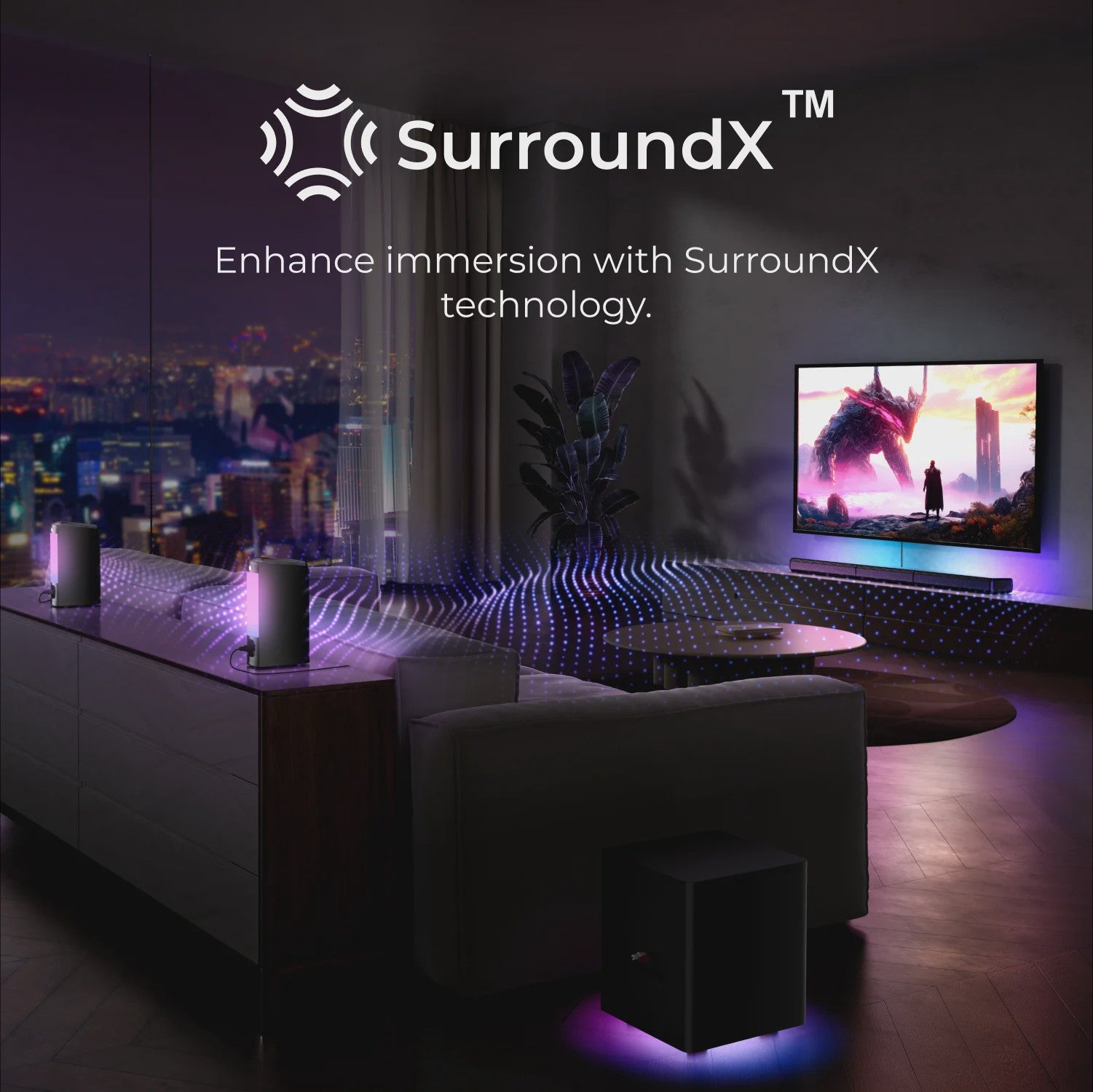 ULTIMEA Apollo S70 Ultra 7.1ch Soundbar met Draadloze Subwoofer & Surround Speakers - 410W Home Theater