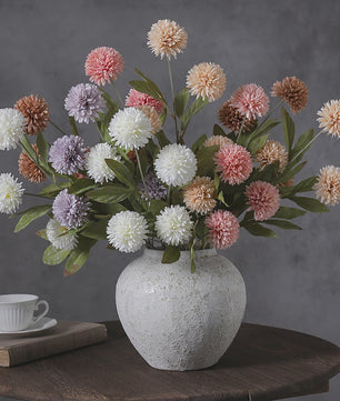 Zijden Kunstbloemen Stelen (70cm) - 4 Bloemhoofden Daisy/Paardenbloem voor Decoratie