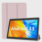 Pritom 7 Inch Tablet PC met Android 13, 4GB RAM, 32GB ROM en Lederen Hoes