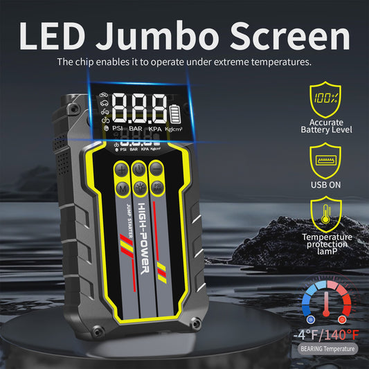 AntPower 1200A 4-in-1 Jump Starter: Krachtige Powerbank & Accubooster voor Benzine en Diesel