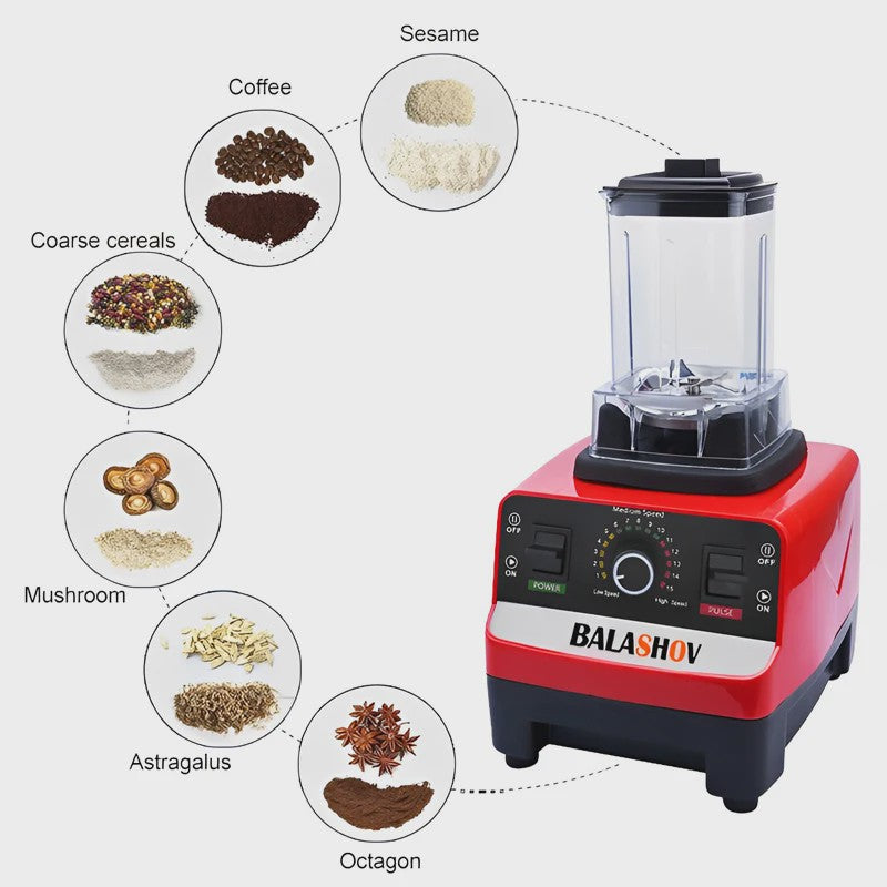 Krachtige 2000W Professionele Blender & Foodprocessor - IJs Crushen, Smoothies Maken & Juicen
