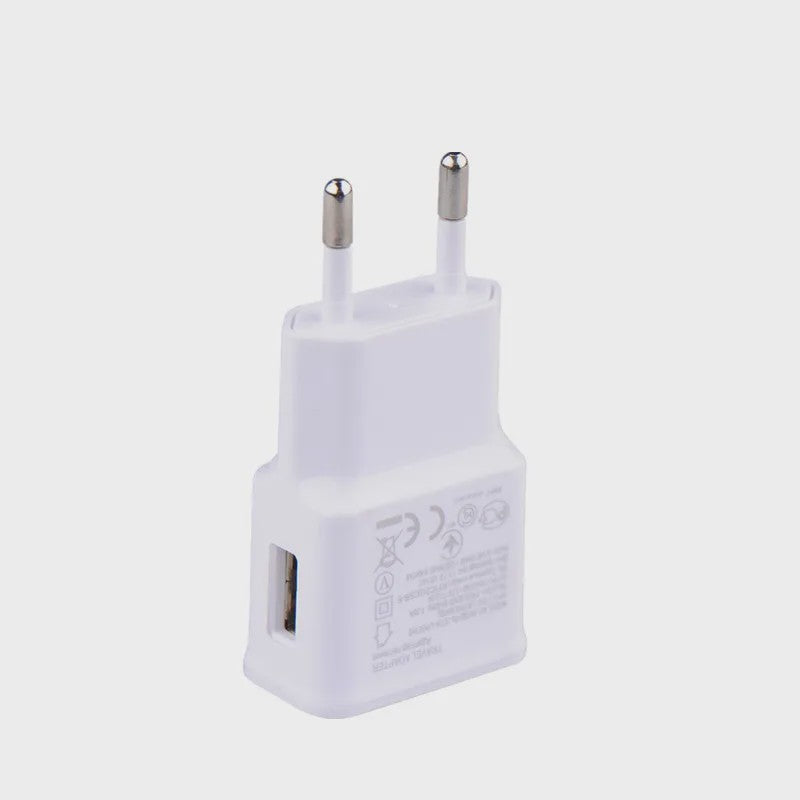 Universele Dual USB Reisadapter EU Stekker 5V - Laad Al Je Apparaten Snel Op