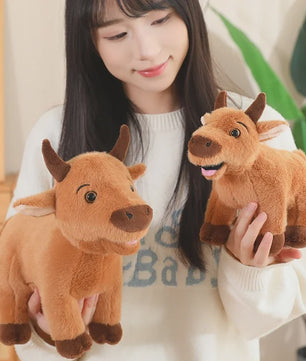 Schattige Koeien & Stieren Pluche Knuffels - 25-40cm - Educatief Speelgoed & Cadeau