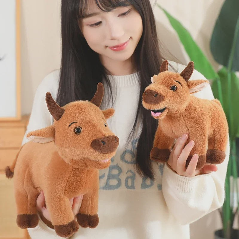 Schattige Koeien & Stieren Pluche Knuffels - 25-40cm - Educatief Speelgoed & Cadeau