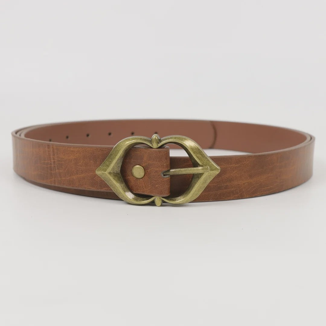 Middeleeuwse Dubbele Zwaardholster Riem - Vintage PU Leer voor LARP, Cosplay & Halloween