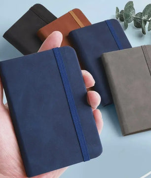 Compact A7 Notitieboekje met PU Cover - Mini Memo Pad voor Onderweg