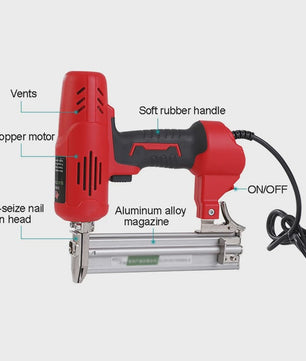 Krachtige 2600W Elektrische Nietmachine & Tacker - Ideaal voor Houtbewerking, Meubels en Constructie