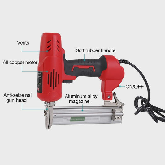 Krachtige 2600W Elektrische Nietmachine & Tacker - Ideaal voor Houtbewerking, Meubels en Constructie