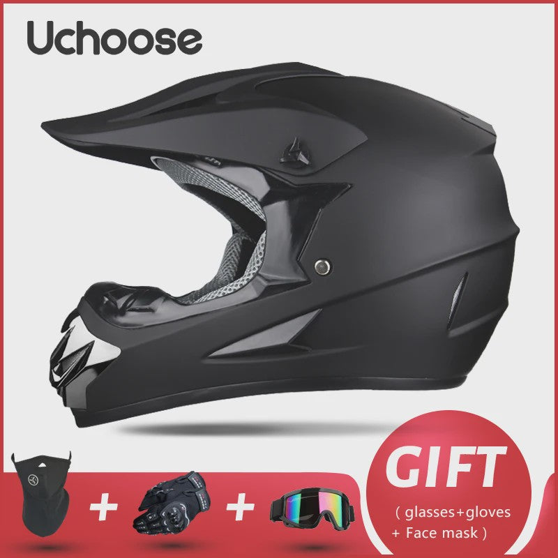 Professionele Off-road Motorhelm voor Volwassenen & Kinderen - Inclusief Gratis Gift Set