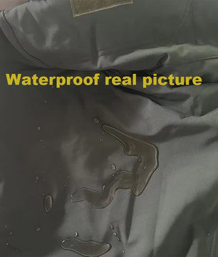 Heren Softshell Fleece Outdoor Jas met Capuchon - Winddicht & Warm voor Camping, Hiking, Jagen