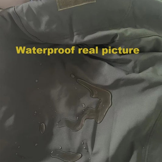 Heren Softshell Fleece Outdoor Jas met Capuchon - Winddicht & Warm voor Camping, Hiking, Jagen