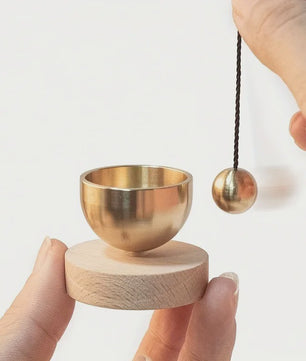 Mini Zangkom Set - Meditatie Klankschaal met Heldere Tonen, voor Yoga en Ontspanning