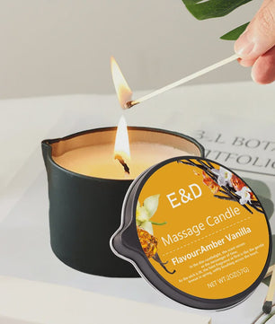 Luxe Massage Olie Kaars - Aromatherapie voor Ontspanning & Huidverzorging