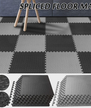 12-delige Puzzel Fitnessmatten Set - Antislip EVA Interlocking Vloertegels voor Thuisgym, Yoga & Sport