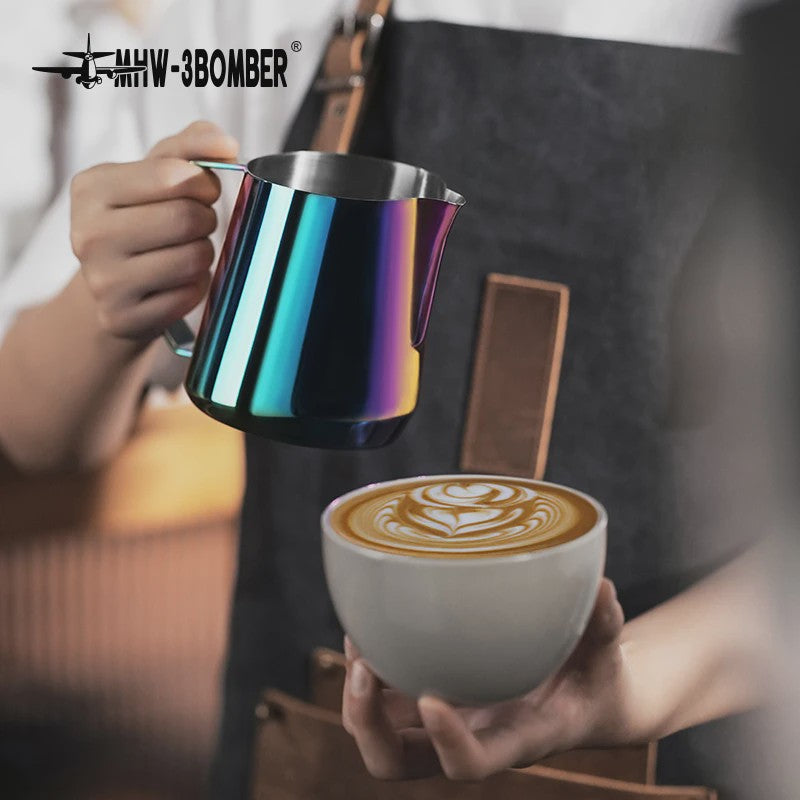 MHW-3BOMBER Melkopschuimkan 600ml - RVS Pitcher voor Latte Art & Cappuccino