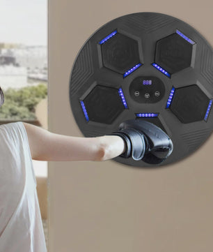 Slimme Muziek Bokszak Wandmontage - Bluetooth, LED Verlichting & Oplaadbaar voor Thuis Fitness