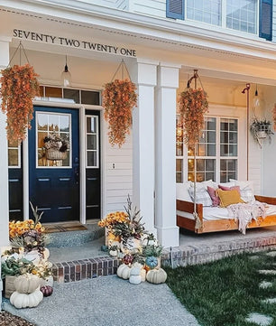 Set van 2 Hangende Kunstbloemen 80cm - Herfst & Halloween Decoratie