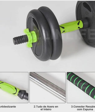 Verstelbare Dumbbell Set 10-40kg met Verbindingsstang - Complete Home Gym Krachttraining