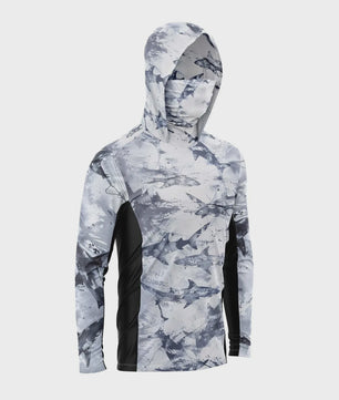 Herenshirt met Lange Mouwen en 3D Visprint - Ademend & Comfortabel voor Outdoor Activiteiten