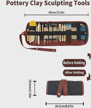 Uitgebreide Klei Modelleer- en Boetseer Gereedschap Set - 8-61 Delig