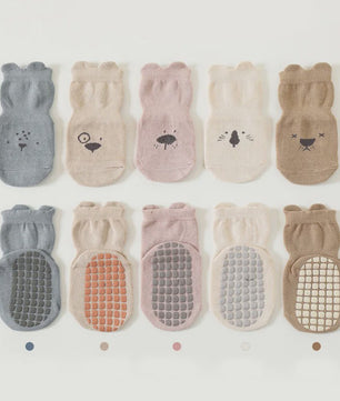 Schattige Baby Sokken met Dierenprint - Antislip & Ademend voor Jongens en Meisjes