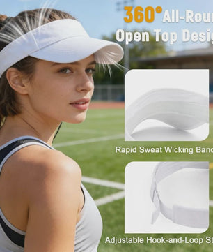Lichtgewicht Sneldrogende Zonneklep voor Dames - Perfect voor Sport, Golf, Tennis & Hardlopen