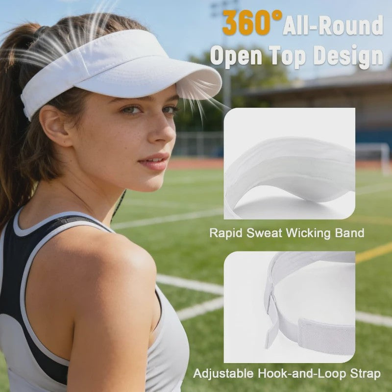 Lichtgewicht Sneldrogende Zonneklep voor Dames - Perfect voor Sport, Golf, Tennis & Hardlopen