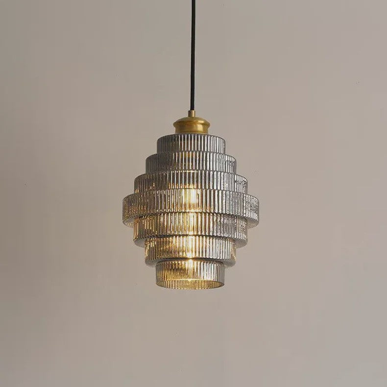 Nordic Retro Luxe Glazen Hanglamp - Sfeervolle Verlichting voor Bar, Slaapkamer & Eetkamer