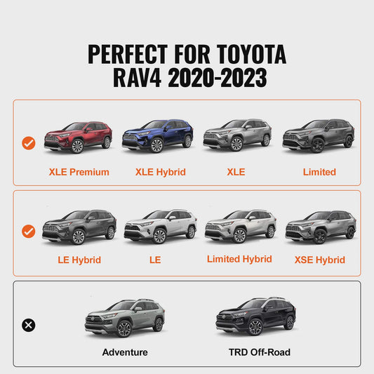 Aluminium Dakdragers voor Toyota RAV4 (2019-2023) - 72kg Capaciteit, Roestvrij & Vergrendelbaar