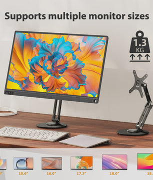 EVICIV Monitorstandaard met VESA Mount - Verstelbaar voor 15.6-18.5 inch Draagbare Schermen