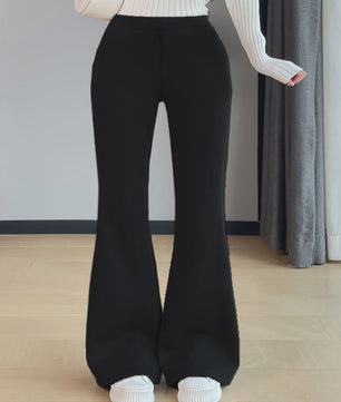 Zomerse Plus-Size Flared Pants in Britse Street Style - Stijlvol en Comfortabel