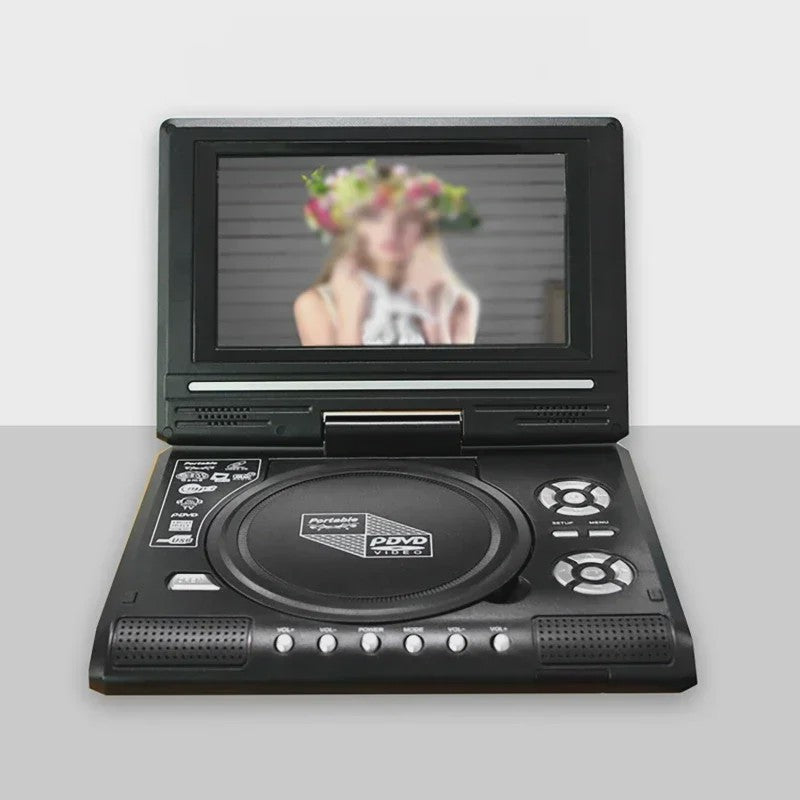 Draagbare Mini DVD Speler 7.8 Inch met Draaibaar Scherm en Afstandsbediening