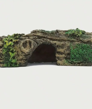 Levensgetrouwe Aquarium Grot met Groen Decor - Natuurlijke Schuilplaats voor Vissen