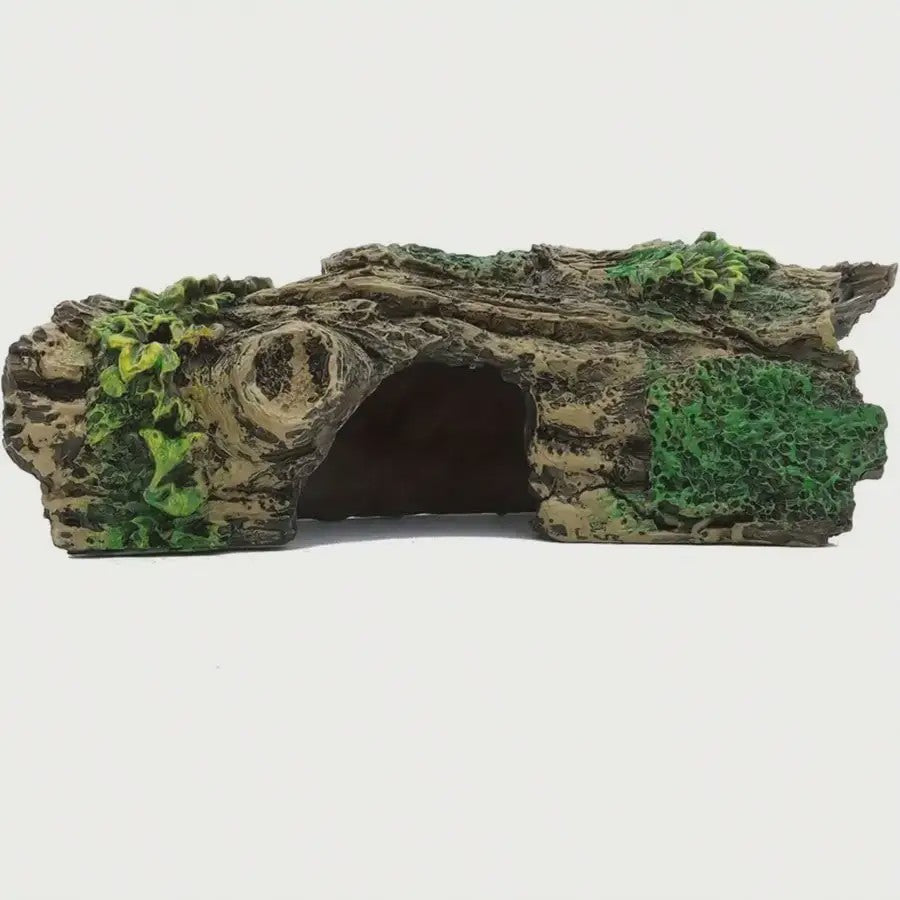 Levensgetrouwe Aquarium Grot met Groen Decor - Natuurlijke Schuilplaats voor Vissen