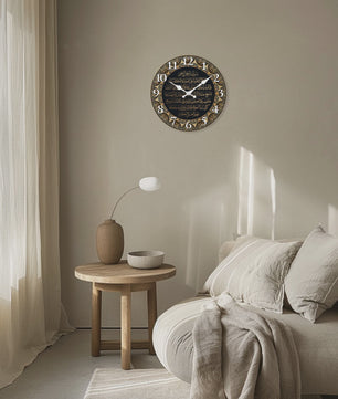 Islamitische Kalligrafie Houten Wandklok - Stille Quartz Beweging & Decoratie