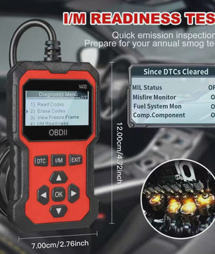 V410 OBD2 Scanner Auto Diagnose Tool - Motor, ABS, Olie Reset & Meer