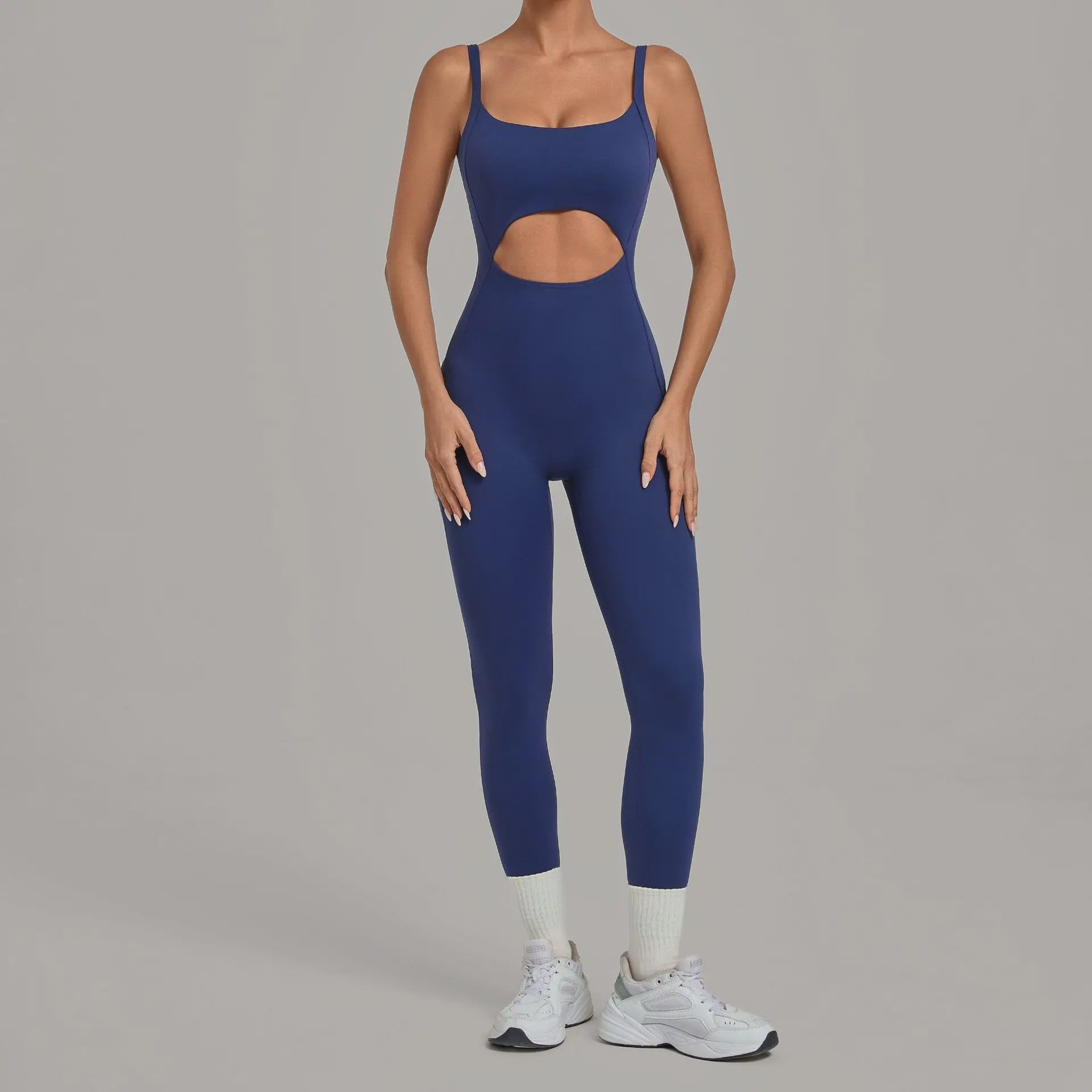 Dames Sport Jumpsuit met Cut-out en Backless Design - Perfect voor Yoga, Fitness & Running