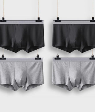 Heren Boxershorts 4-Pack - Ademend, Comfortabel en Plus Size Ondergoed