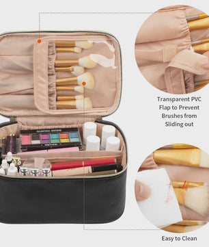 Grote Make-up Tas - Draagbare Kosmetische Organizer met Veel Opbergruimte voor Dames en Meisjes