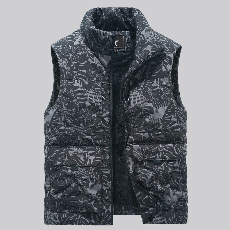 Heren Winter Vest - Warm Fleece Gevoerd, Multi-Pocket, Grote Maten tot 6XL